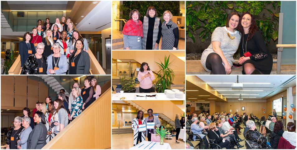 A collage of pictures from the Women of Distinction alumni and nominee reception. 