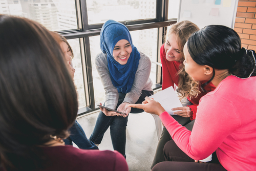 group-of-girls-talking