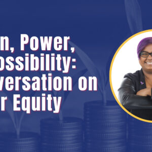 Photo of Rosheeka along with the title of the event